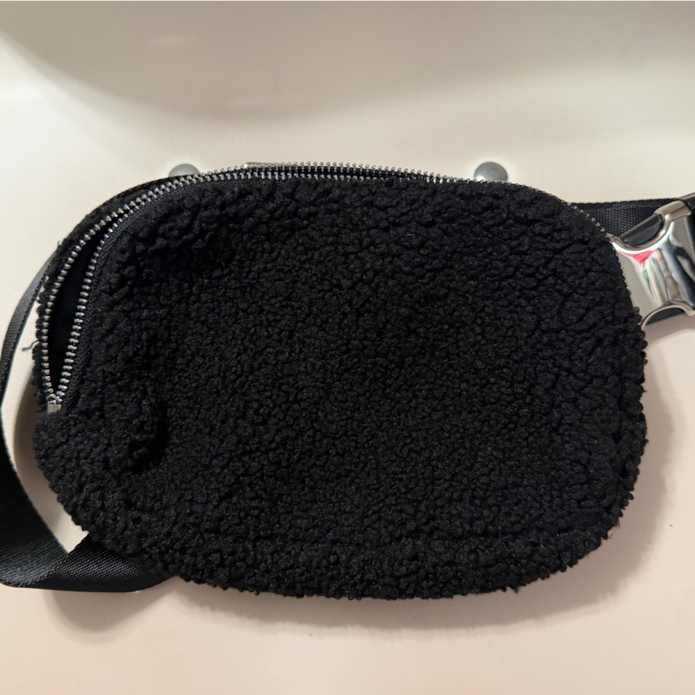 Adidas Black Sherpa Crossbody Bag
